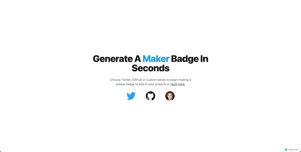 Creator Badge app screenshot
