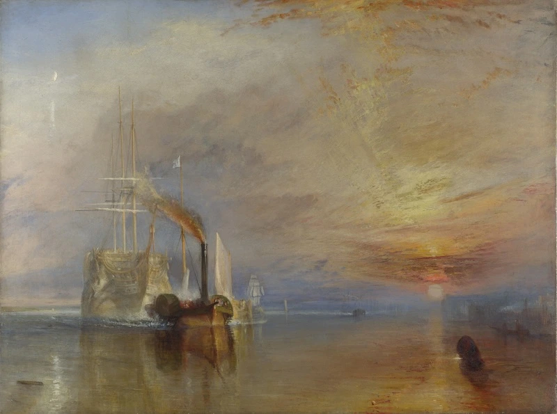 The Fighting Temeraire Tugged to Her Last Berth to be Broken Up by J. M. W. Turner