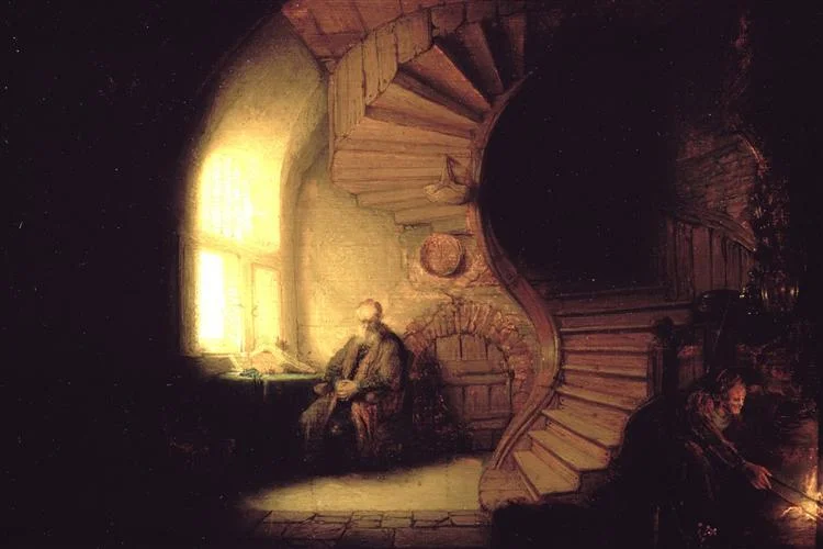Philosopher in Meditation by Rembrandt